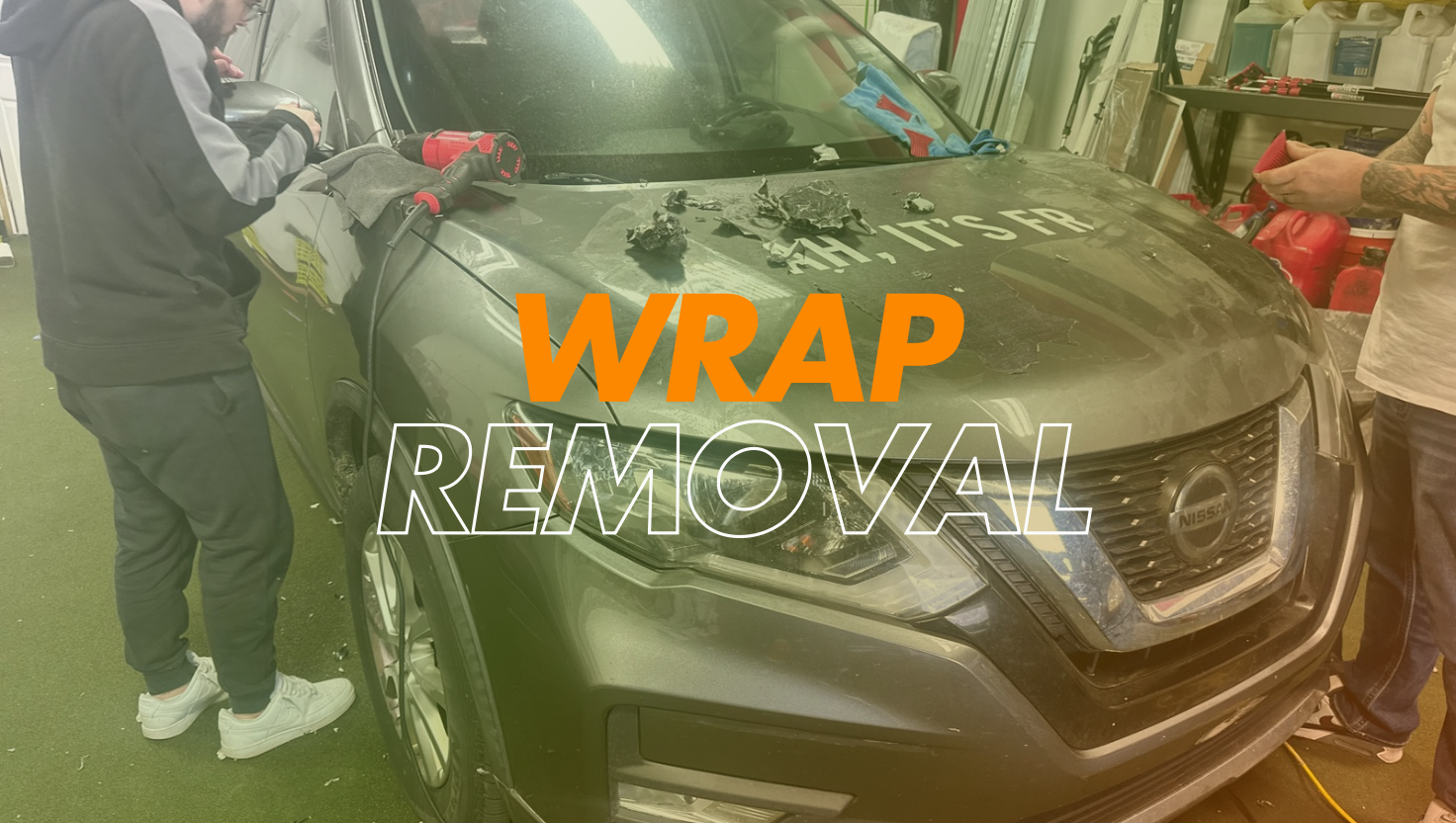 Full Vinyl Wrap Removal Service