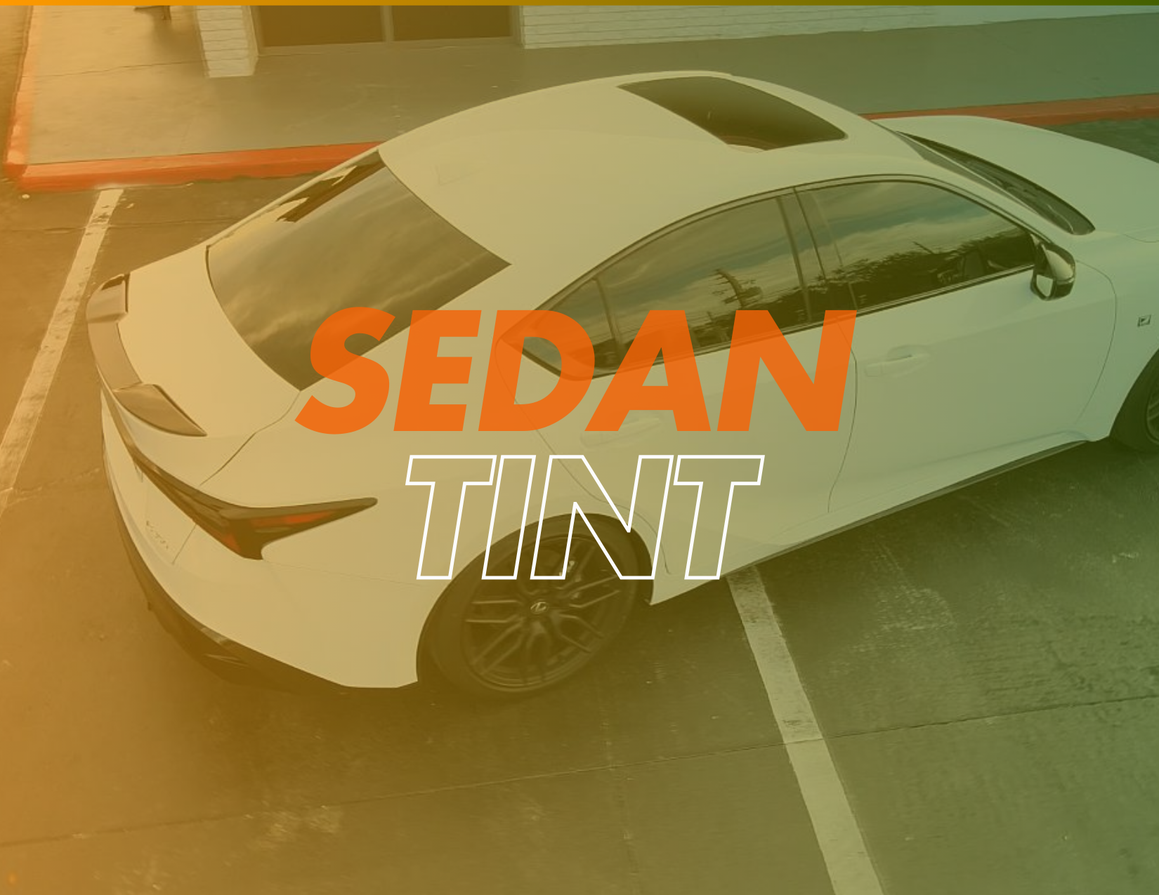 sedan automotive window tinting 